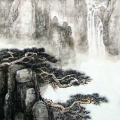 老兵的山水画作品